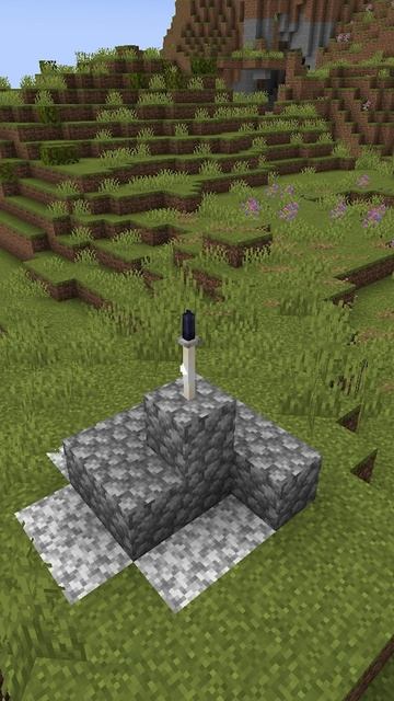 Экскалибур в майнкрафте #майнкрафт #постройки #майнкрафтпостройки #shorts #minecraft