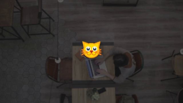 Котик с темным фоном(черновик)