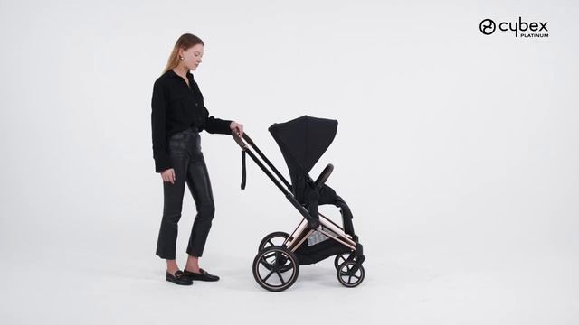 Как отрегулировать ручку в коляске PRIAM CYBEX