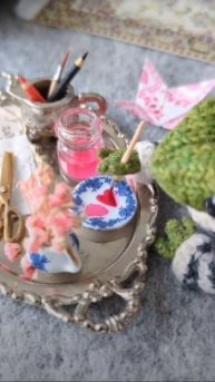 вязаный лягушонок валентинка