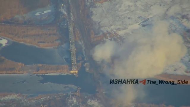 Уничтожение переправы ВСУ в районе н.п. Купянск-Узловой с помощью ракеты Х-38.