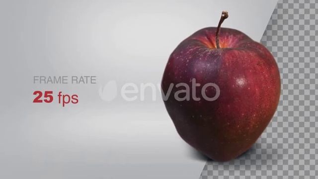Isolated Red Apple (Rotate Turn Table) | Stock Footage - Envato elements