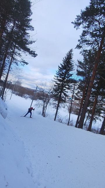 Подъём в гору под левую руку | коньковый стиль⛷️ 13.02.2025