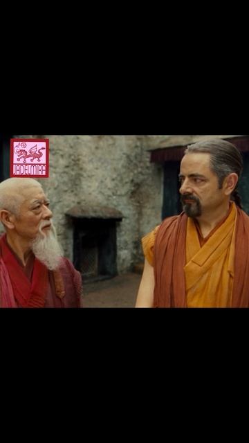 Jonny English in Tibetan monastery