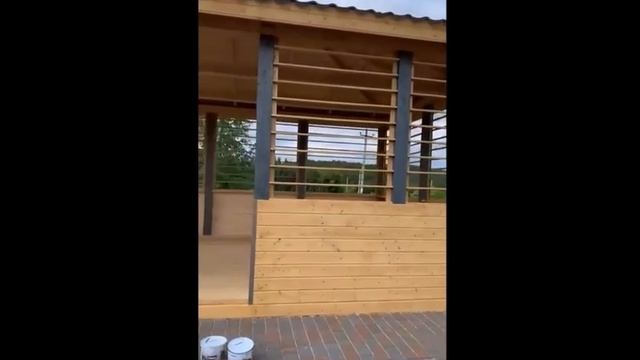 Завершенный проект - каркасная беседка и хозблок в д. Лабышка 🏠