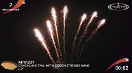 1.2" 7S CRACKLING TAIL WITH GREEN STROBE MINE МПЛ227