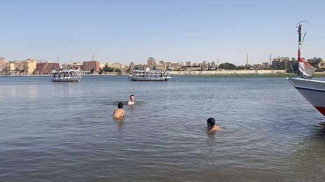Купаюсь с египтянами в Ниле