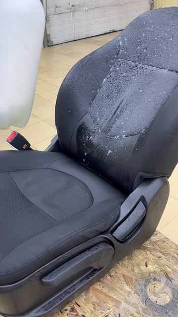 Отчистили салон Kia Rio от крови и грязи спецсредством