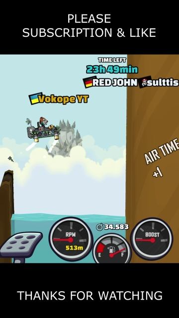 🎧 Moonlander Is A Top Today? 🎧 (Carkour) - Hill Climb Racing 2 #shorts #hcr2