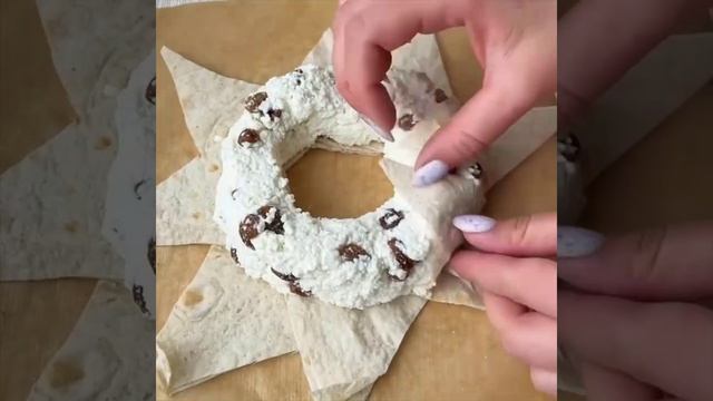 🥯 Веночек из лаваша с творогом
