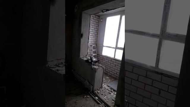 Бетонирование отверстия в плите перекрытия!