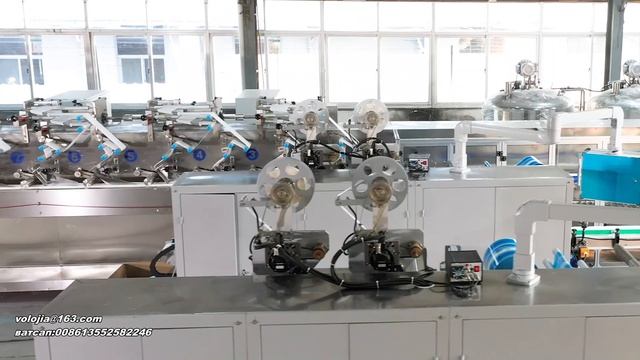 линия для производства и упаковки влажных салфеток 30-120шт (20 рулонов)