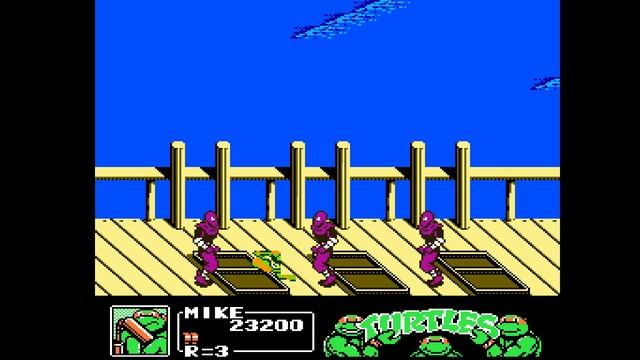 TURTLES 3 Manhattan Project (NES) GAME OS