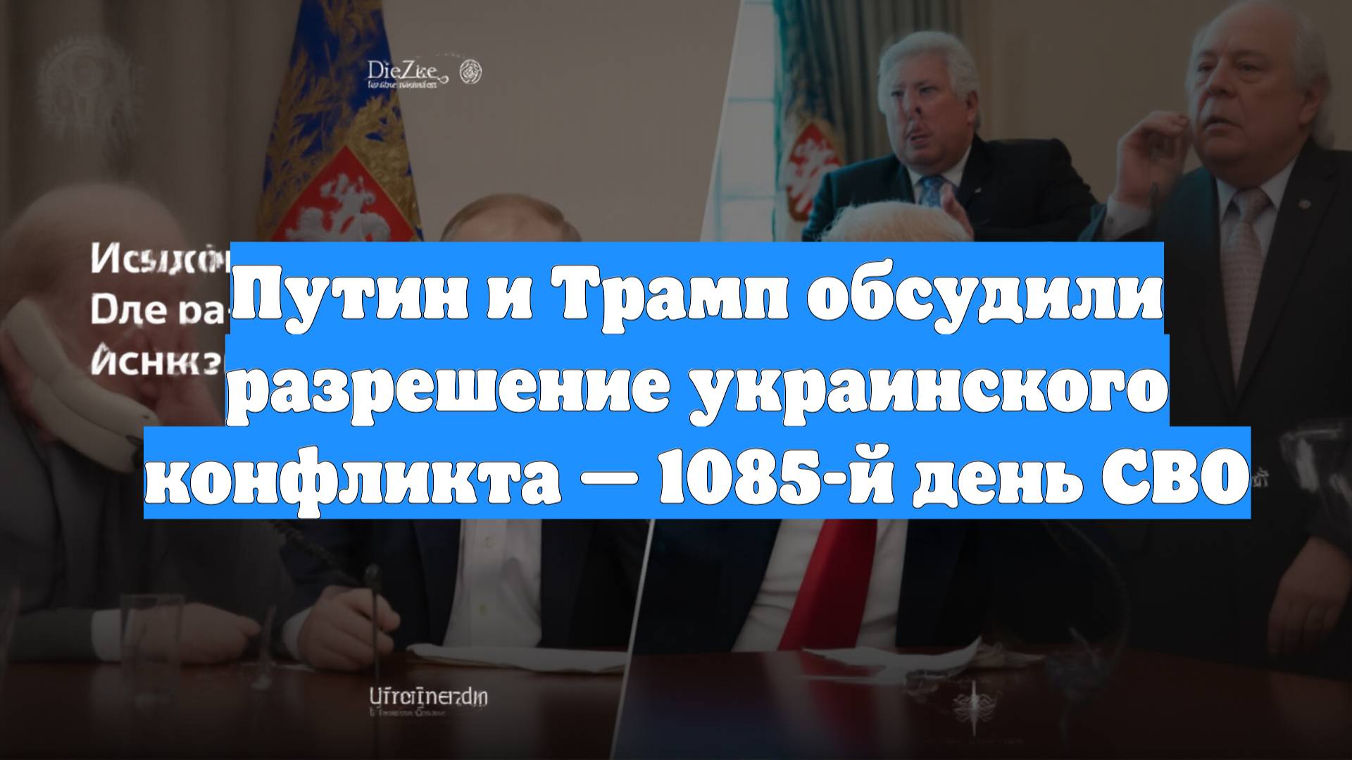Путин и Трамп обсудили разрешение украинского конфликта — 1085-й день СВО