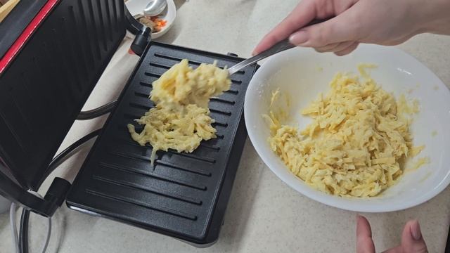 Картофельные вафли-оладьи