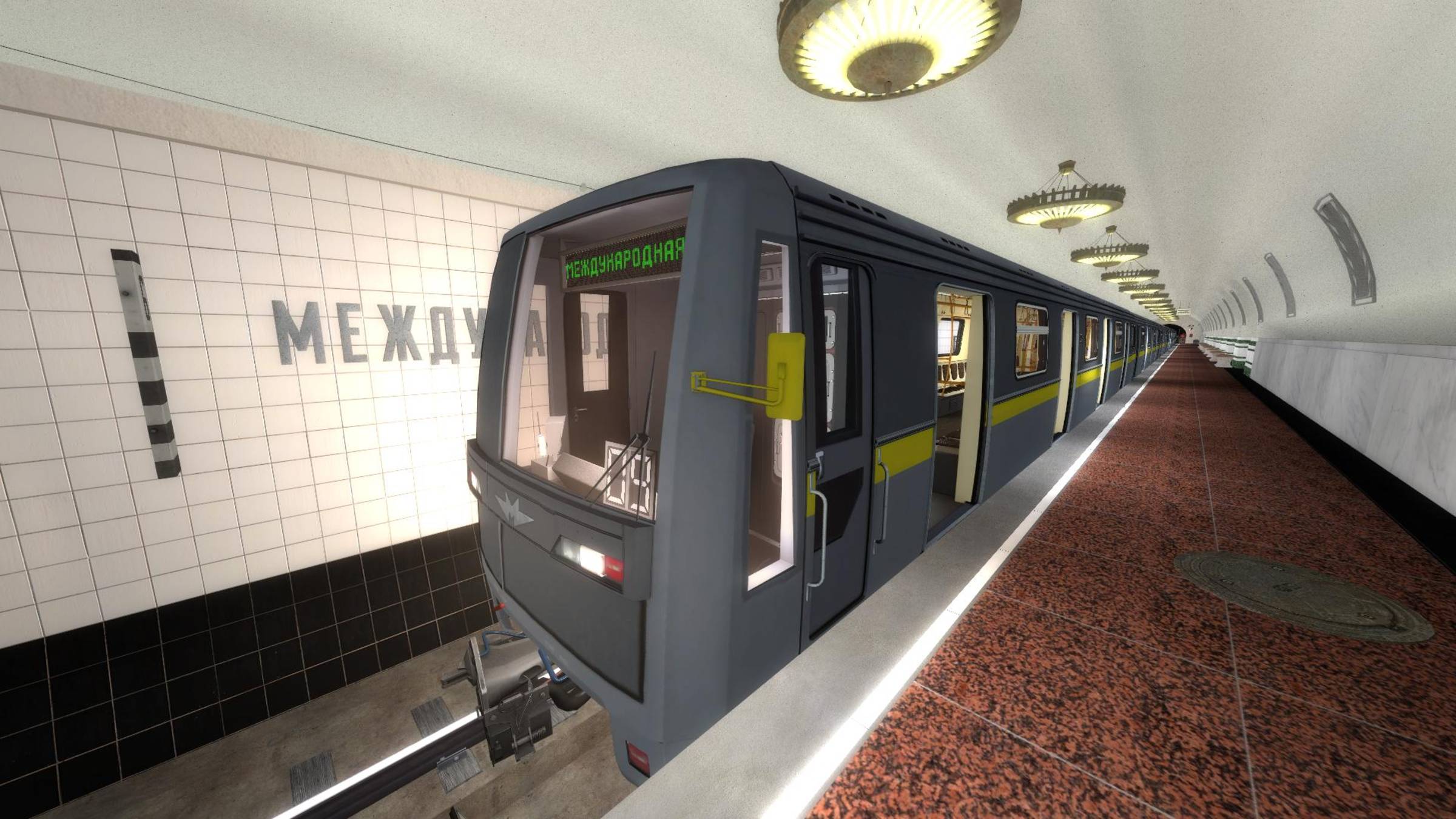 Garry’s Mod Metrostroi 81-720 Яуза Crossline Парк Культуры
