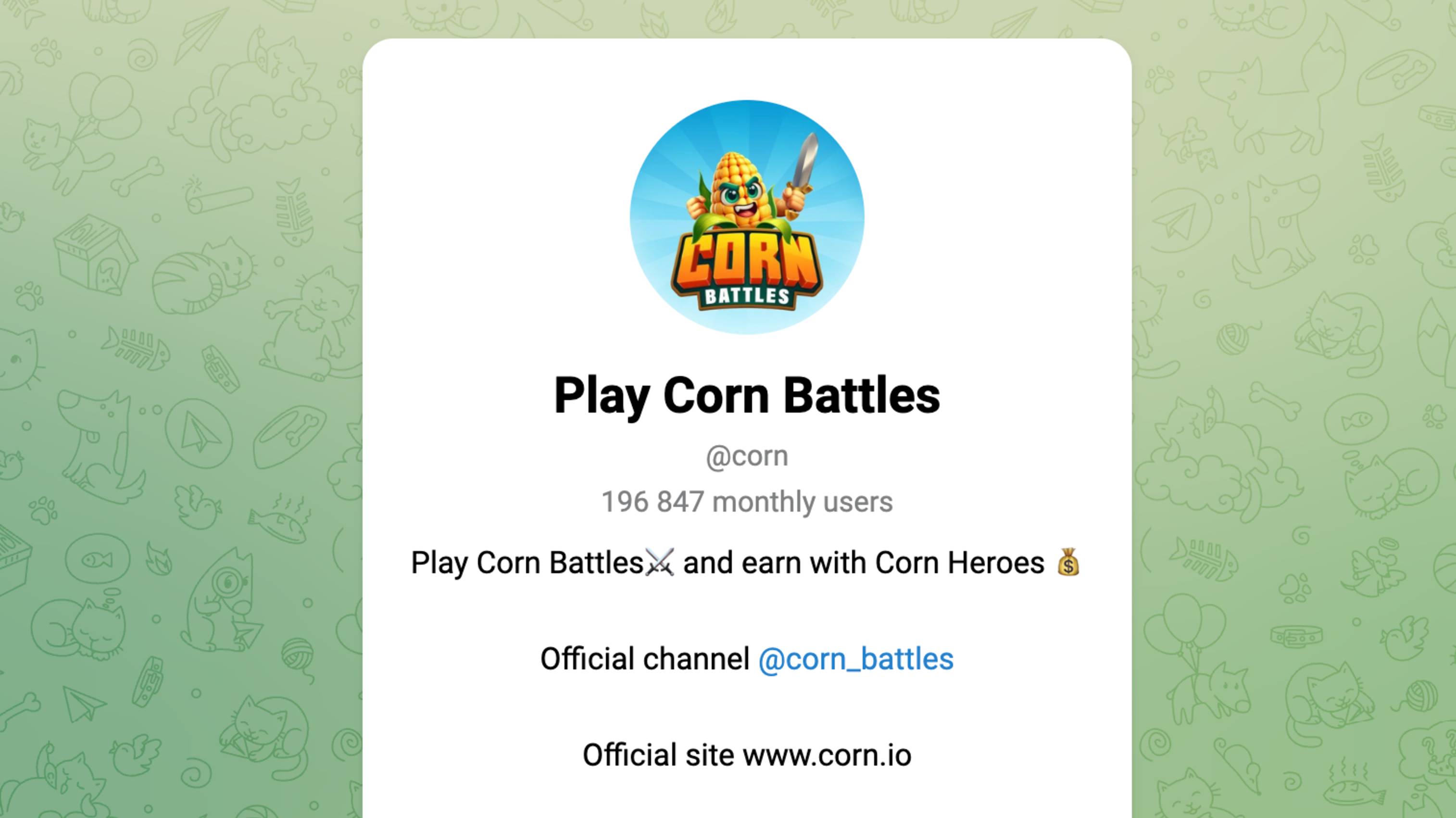 Каких героев качать в play corn battles - комбо дня, отзывы о боте в телеграм