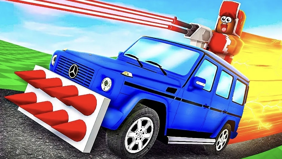 МОЙ ДРУГ СДЕЛАЛ ТАНК НА КОЛЁСАХ!🤯 САМАЯ ЖЕСТКАЯ БРОНЯ В РОБЛОКС!