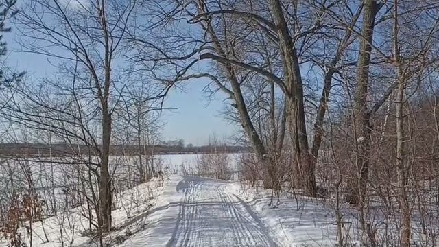 Февральский солнечный день на берегу Вятки.