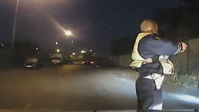 Гаишник мастерски задержал нарушителя