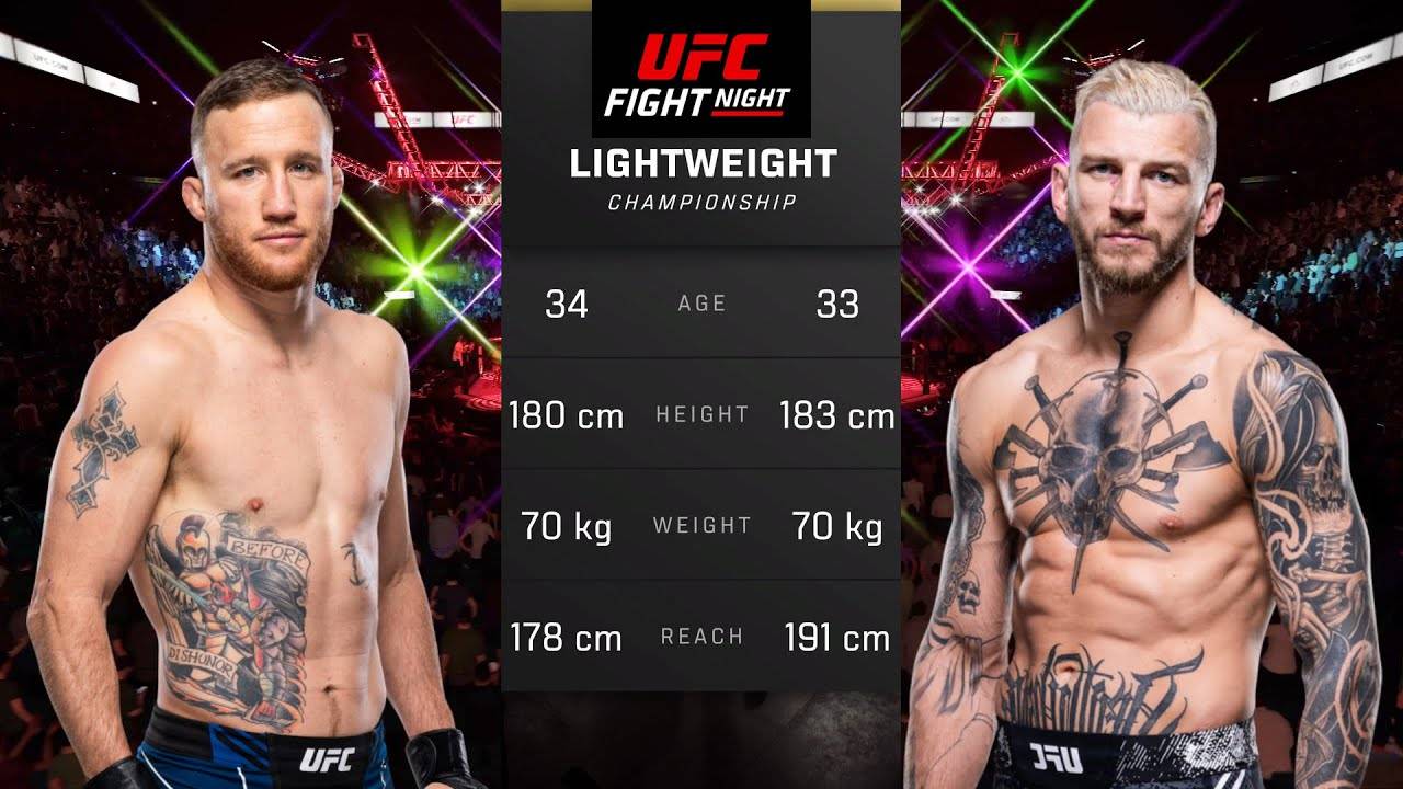 Джастин Гэтжи против Дэна Хукера Полный бой - UFC 5