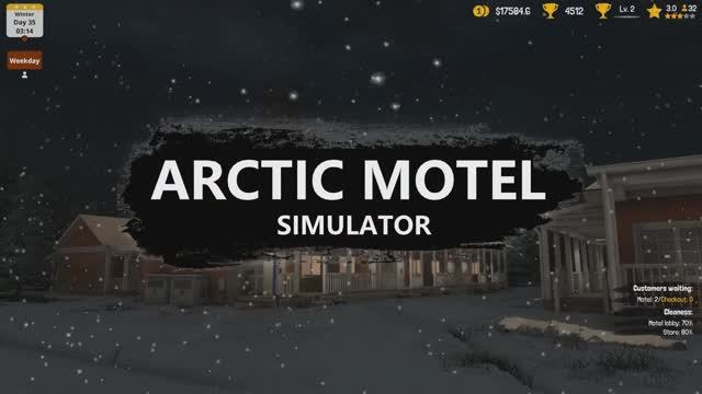 В Steam вышел симулятор мотеля в Арктике — Arctic Motel Simulator и он уже в топе новинок Steam.