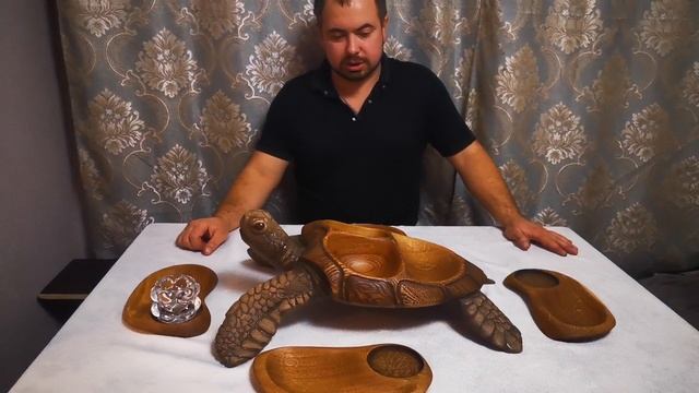 Деревянная менажница ручной работы .mp4