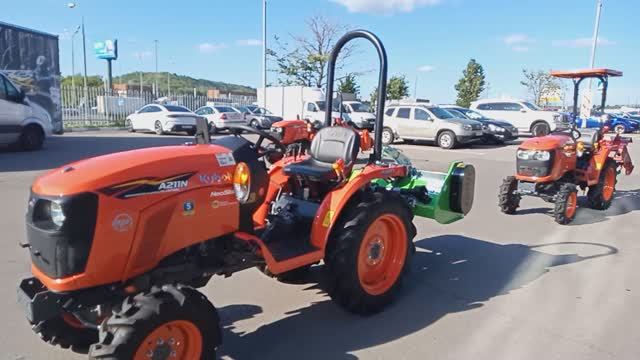 Kubota (Кубота) A211N-OP с цеповой косилкой без сбора Peruzzo Frog 960