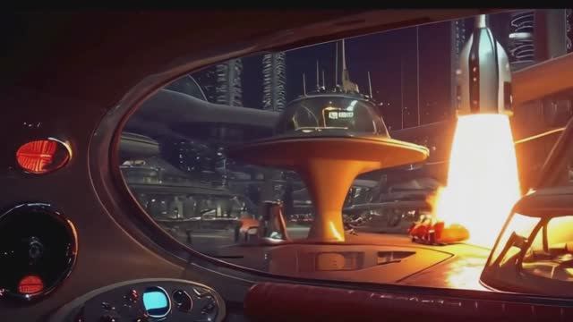 RetroFuturistic 1950s Sci-Fi City AI-Generated Animated World