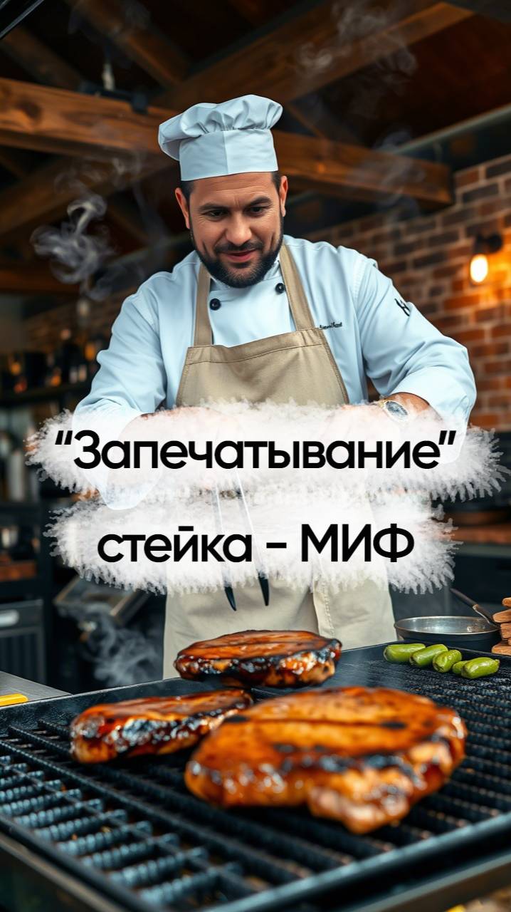 Мифы о питании. Запечатывание стейка.