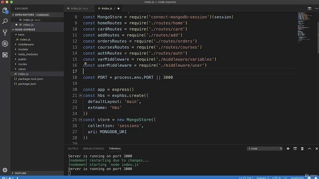 Полное руководство Node.JS Урок 62 Объект конфигурации