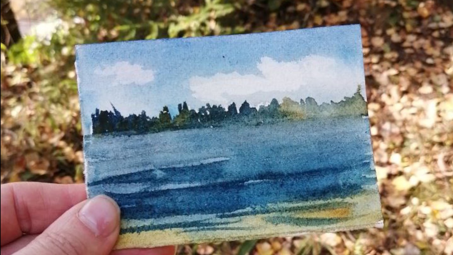 Хождение на Учинское море.
Блокнот путешествий.
Как я использую свои художественные принадлежности