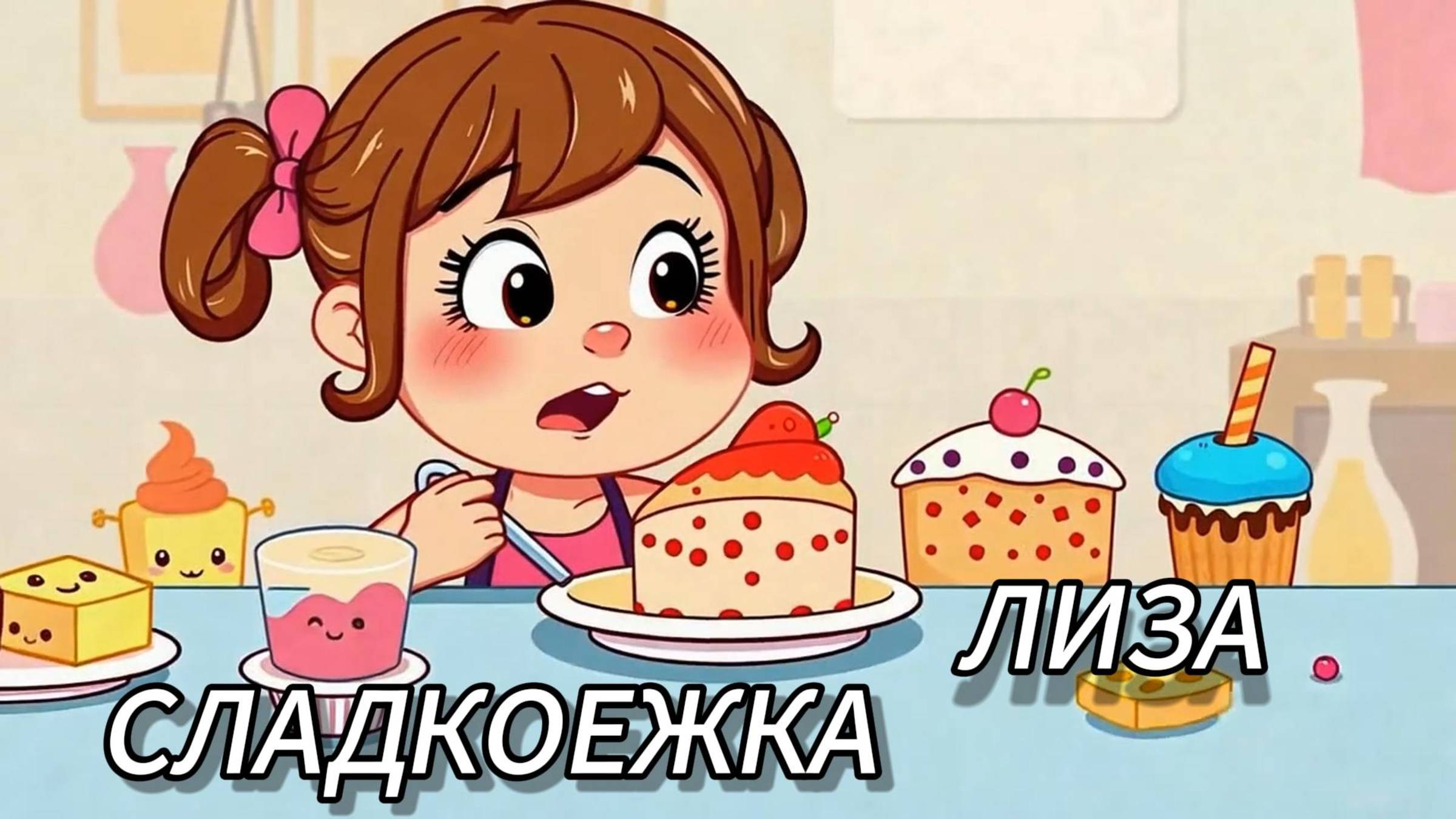 СЛАДКОЕЖКА ЛИЗА#мультик#детям#мультики