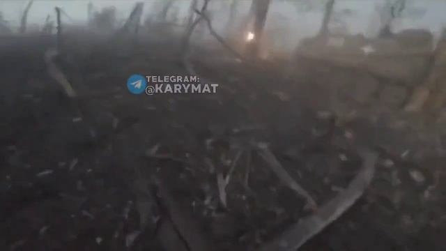 Видео ближнего жестокого боя зафиксировал украинский солдат возле Бахмута, 12.2023