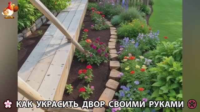 Как украсить двор дома фото идеи (111) 🏡 для дачи и сада своими руками 🌷🪻🌺💮