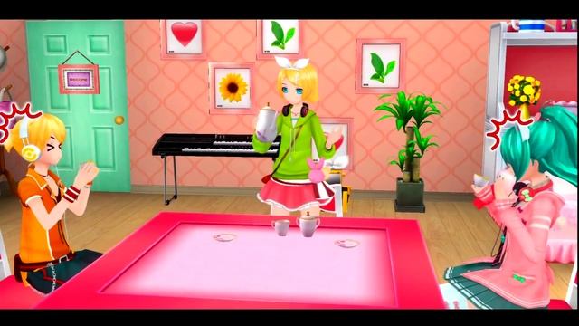 【Project DIVA F】 Rin Room - Like a princess