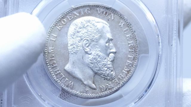 3 марки 1913 Вюртемберг PCGS MS64 PL