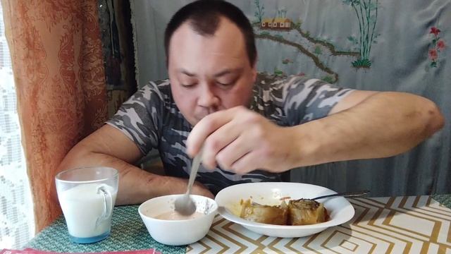 Мукбанг:Ленивые пельмени