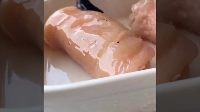 Рулетики из курицы с творожным сыром