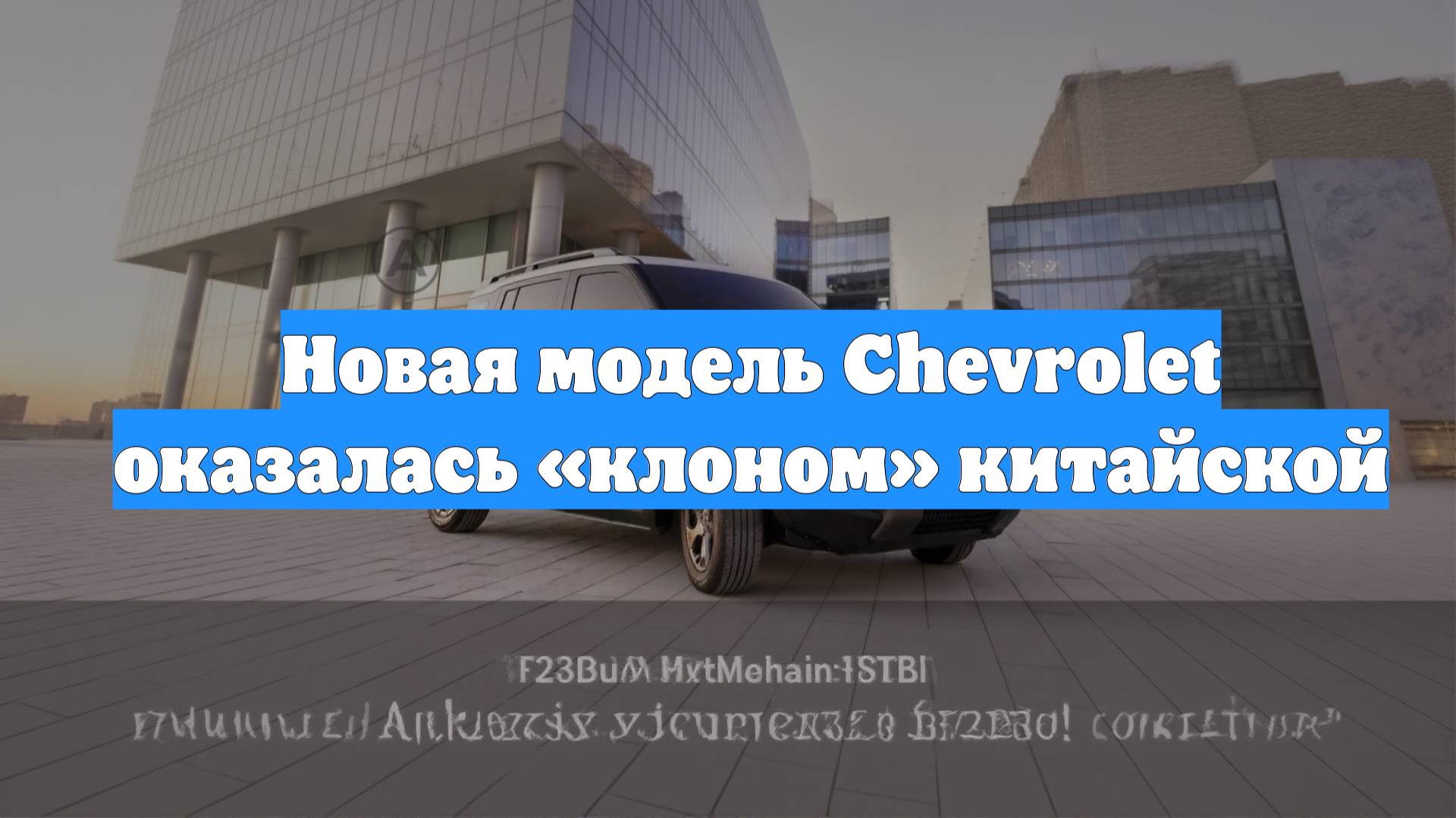 Новая модель Chevrolet оказалась «клоном» китайской