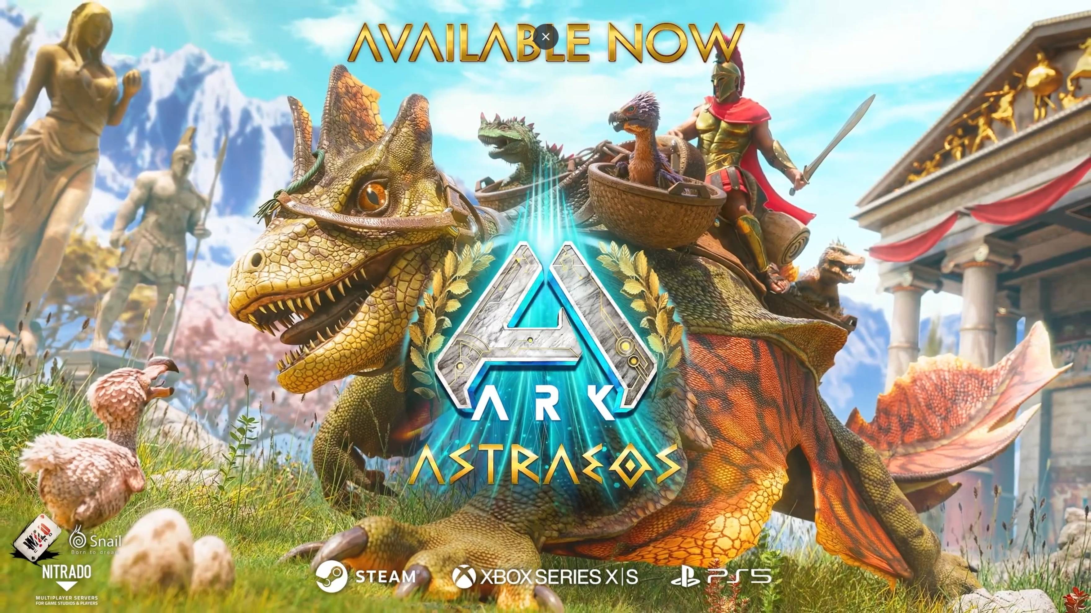 Astroeos трейлер нового партнерского дополнения для ARK Survival Ascended