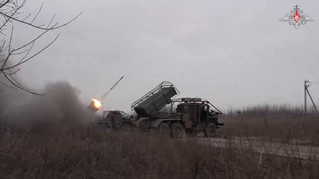 Боевая работа расчетов РСЗО «Град» ВДВ