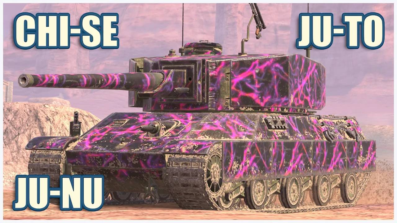Chi-Se, Ju-To & Ju-Nu  Tanks blitz Gameplay