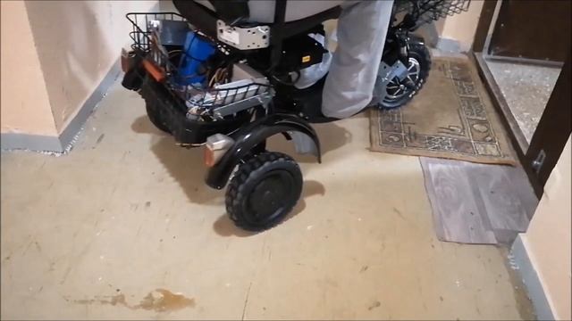 Электротрицыкл, я создал монстра (Electric tricycle, I created a monster). Mobility scooter.