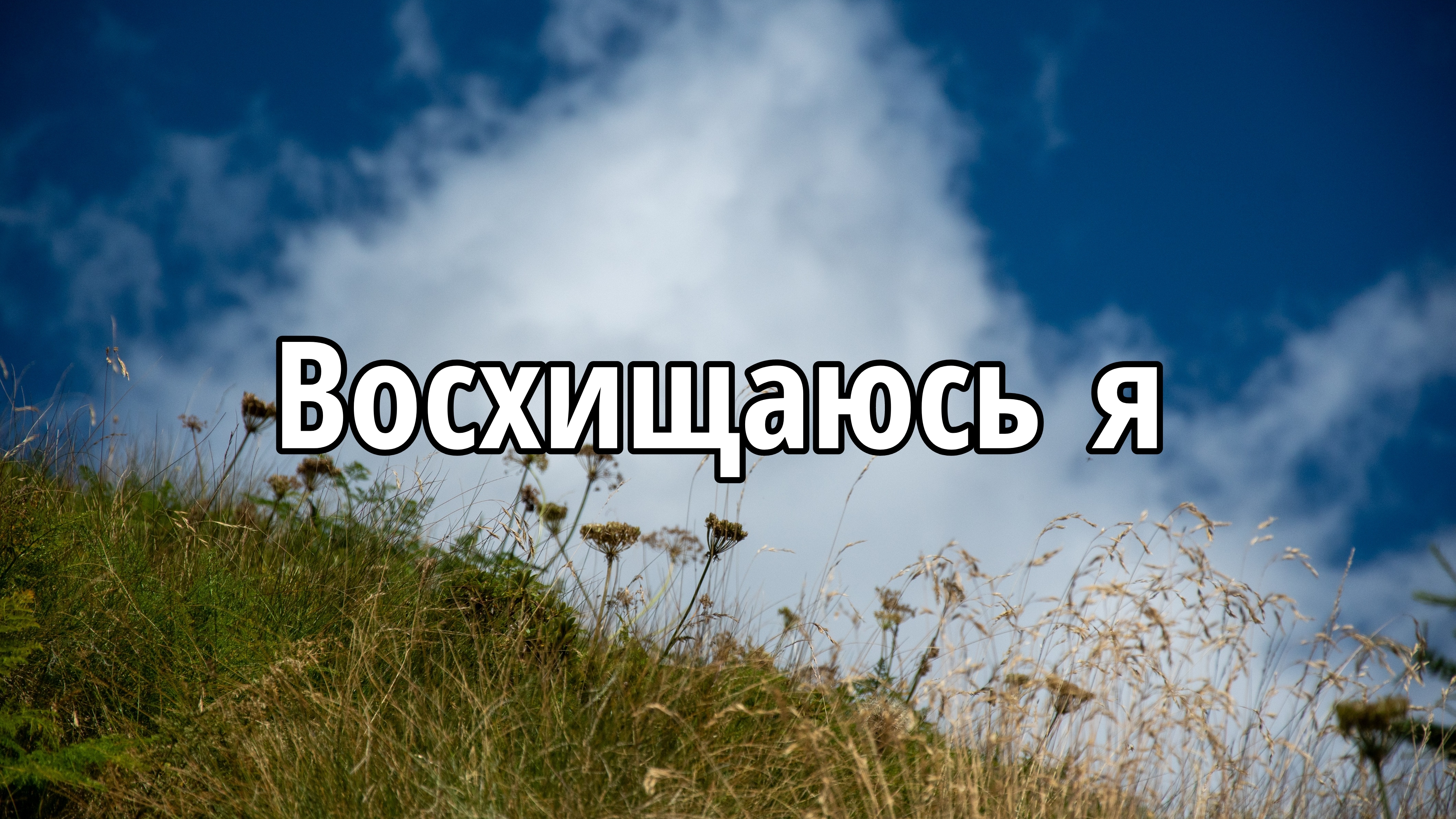 Восхищаюсь я