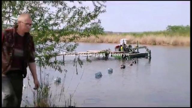 Мини земснаряд Нептун. Откачка ила. Очистка водоёма. Земснаряд для чистки водоёма. Углубление дна.