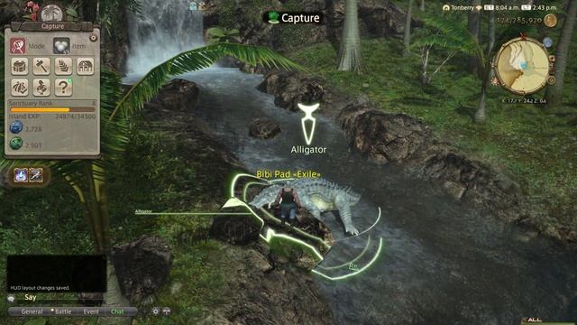 FF14 Island Sancturary - Catching an Alligator