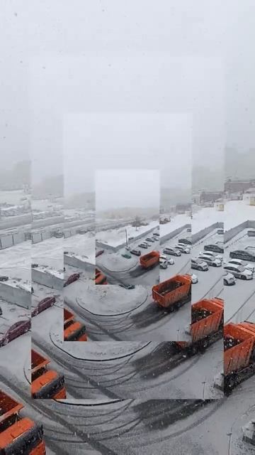 снег кружится