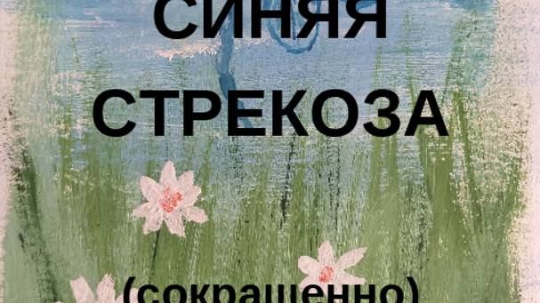 192 Синяя стрекоза /ппр - рисуем открытку/ картину с небольшими подсказками