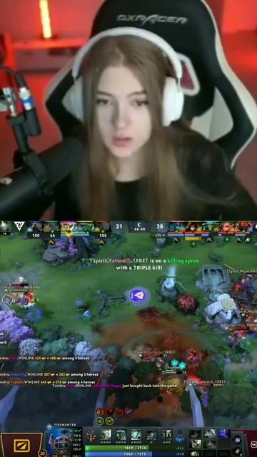 Реакция гаечки на рампагу от Collapse #dota2 #dota #rostislav_999 #dyrachyo #nix #gaechkatm